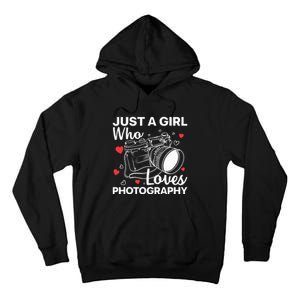 Photography Art For Women Girl Photographer Camera Lovers Tall Hoodie