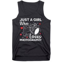 Photography Art For Women Girl Photographer Camera Lovers Tank Top