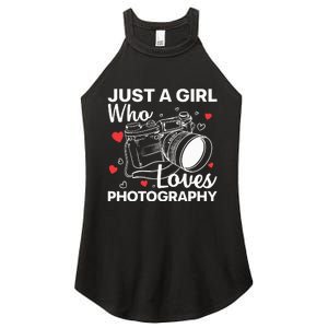 Photography Art For Women Girl Photographer Camera Lovers Women’s Perfect Tri Rocker Tank