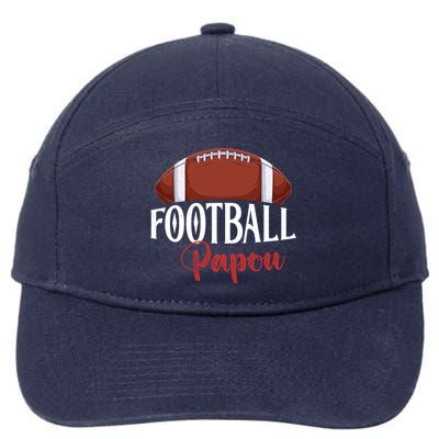 Proud American Football Papaw Funny Gift For FatherS Day Cool Gift 7-Panel Snapback Hat