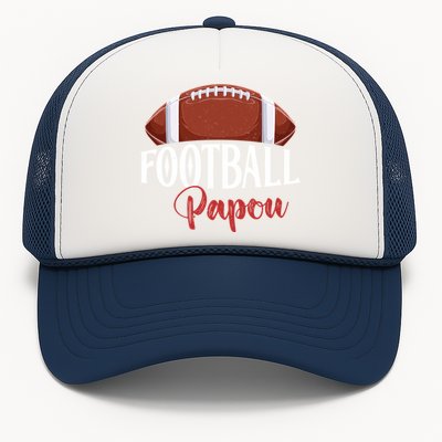 Proud American Football Papaw Funny Gift For FatherS Day Cool Gift Trucker Hat