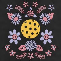 Pickleball And Flowers Vibrant Design Meaningful Gift Cool Comfort Performance Bucket Hat