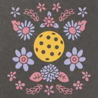 Pickleball And Flowers Vibrant Design Meaningful Gift Cotton Canvas Backpack