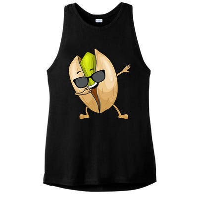 Pistachio Art For Women Nut Food Lover Vegan Pistachios Ladies PosiCharge Tri-Blend Wicking Tank