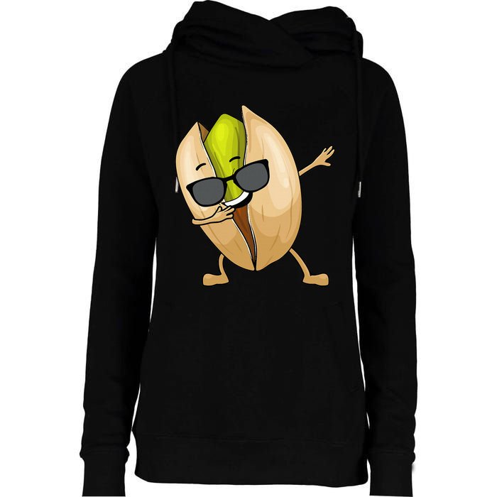 Pistachio Art For Women Nut Food Lover Vegan Pistachios Womens Funnel Neck Pullover Hood