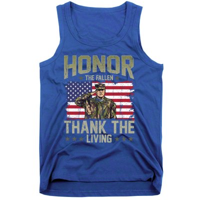 Patriotic American Flag Honor The Fallen Memorial Day Gift Tank Top