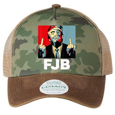 Pro America F Biden FJB , Trump Middle Figure Legacy Tie Dye Trucker Hat