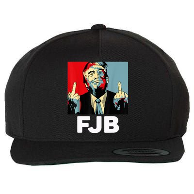 Pro America F Biden FJB , Trump Middle Figure Wool Snapback Cap