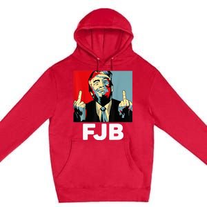 Pro America F Biden FJB , Trump Middle Figure Premium Pullover Hoodie