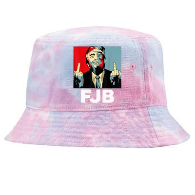 Pro America F Biden FJB , Trump Middle Figure Tie-Dyed Bucket Hat