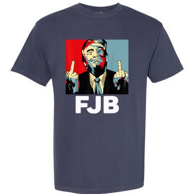 Pro America F Biden FJB , Trump Middle Figure Garment-Dyed Heavyweight T-Shirt