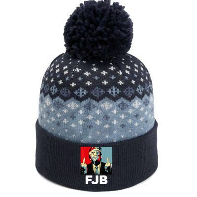 Pro America F Biden FJB , Trump Middle Figure The Baniff Cuffed Pom Beanie