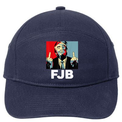 Pro America F Biden FJB , Trump Middle Figure 7-Panel Snapback Hat