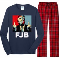 Pro America F Biden FJB , Trump Middle Figure Long Sleeve Pajama Set