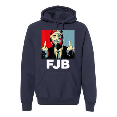 Pro America F Biden FJB , Trump Middle Figure Premium Hoodie