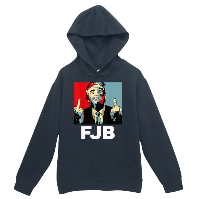 Pro America F Biden FJB , Trump Middle Figure Urban Pullover Hoodie