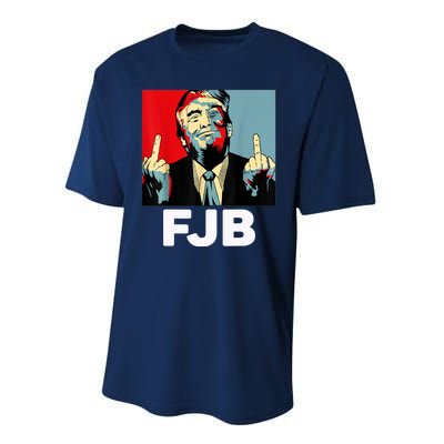 Pro America F Biden FJB , Trump Middle Figure Performance Sprint T-Shirt