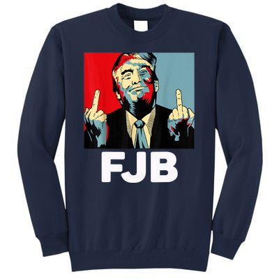 Pro America F Biden FJB , Trump Middle Figure Tall Sweatshirt