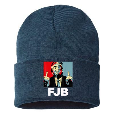 Pro America F Biden FJB , Trump Middle Figure Sustainable Knit Beanie