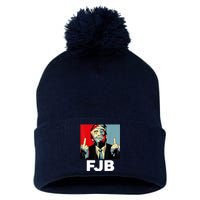 Pro America F Biden FJB , Trump Middle Figure Pom Pom 12in Knit Beanie