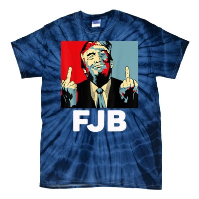 Pro America F Biden FJB , Trump Middle Figure Tie-Dye T-Shirt