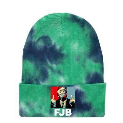 Pro America F Biden FJB , Trump Middle Figure Tie Dye 12in Knit Beanie