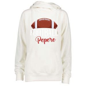 Proud American Football Pepere Funny Gift For FatherS Day Gift Womens Funnel Neck Pullover Hood