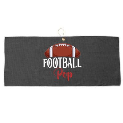 Proud American Football Pop Funny Gift For FatherS Day Gift Large Microfiber Waffle Golf Towel