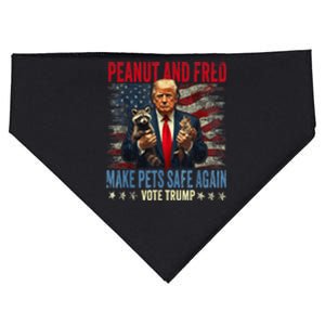 Peanut And Fred Make Pets Safe Again Funny Save Our Pets USA-Made Doggie Bandana