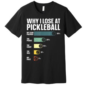 Pickleball Art For Women Pickleball Plaryer Pickleball Premium T-Shirt