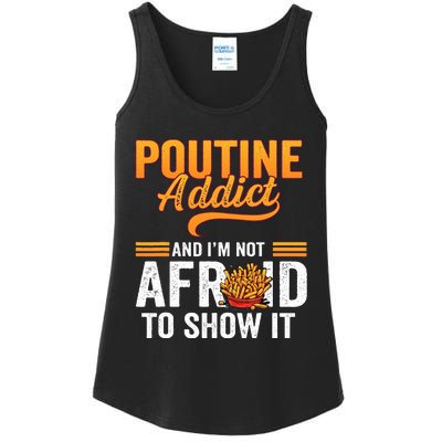 Poutine Addict Foodie Statement Canadian Cuisine  Ladies Essential Tank