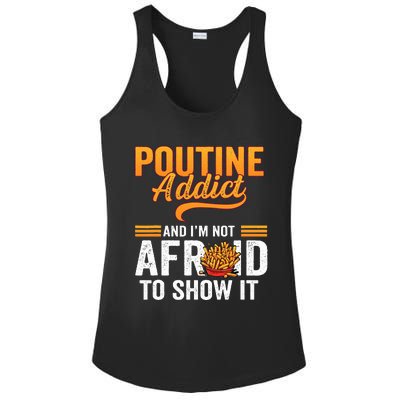 Poutine Addict Foodie Statement Canadian Cuisine  Ladies PosiCharge Competitor Racerback Tank