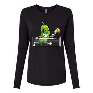 Pickleball Art For Women Pickle Ball Womens Cotton Relaxed Long Sleeve T-Shirt