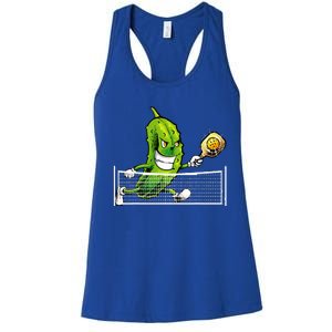 Pickleball Art For Women Pickle Ball Women's Racerback Tank