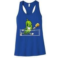 Pickleball Art For Women Pickle Ball Women's Racerback Tank