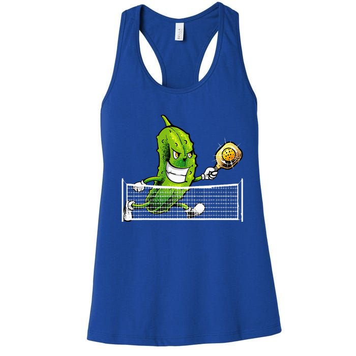 Pickleball Art For Women Pickle Ball Women's Racerback Tank