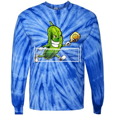 Pickleball Art For Women Pickle Ball Tie-Dye Long Sleeve Shirt