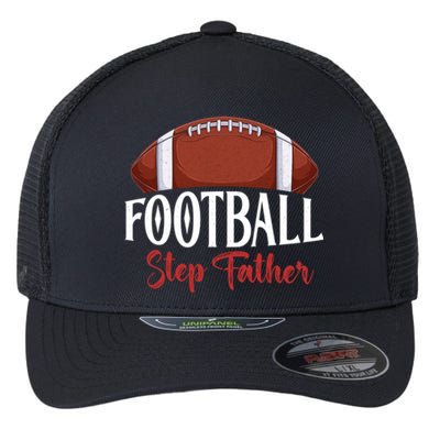 Proud American Football Step Father Funny Gift For FatherS Day Cute Gift Flexfit Unipanel Trucker Cap