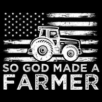 Patriotic American Flag Tractor So God Made A Farmer Gift 16 in Basic Backpack