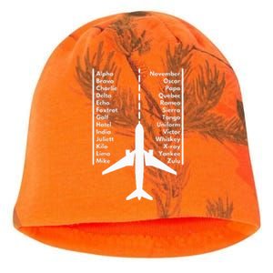 Phonetica Alphabet Funny Pilot & Aviation Airplane Gift Kati - Camo Knit Beanie