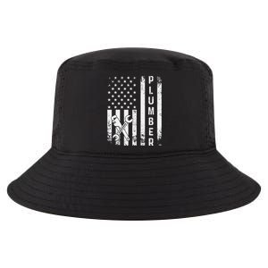 Plumber American Flag Plumbing Cool Comfort Performance Bucket Hat