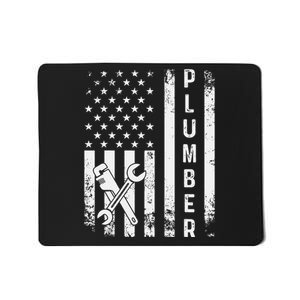 Plumber American Flag Plumbing Mousepad