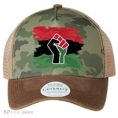 Pan African Flag Black Fist U.N.I.A. Flag Legacy Tie Dye Trucker Hat