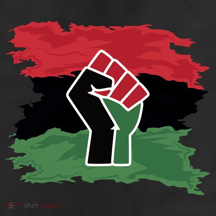 Pan African Flag Black Fist U.N.I.A. Flag 11oz C Handle Ceramic Mug