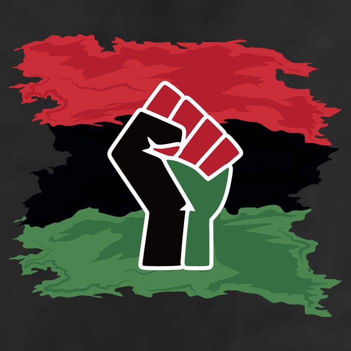 Pan African Flag Black Fist U.N.I.A. Flag 15oz Campfire Ceramic Mug
