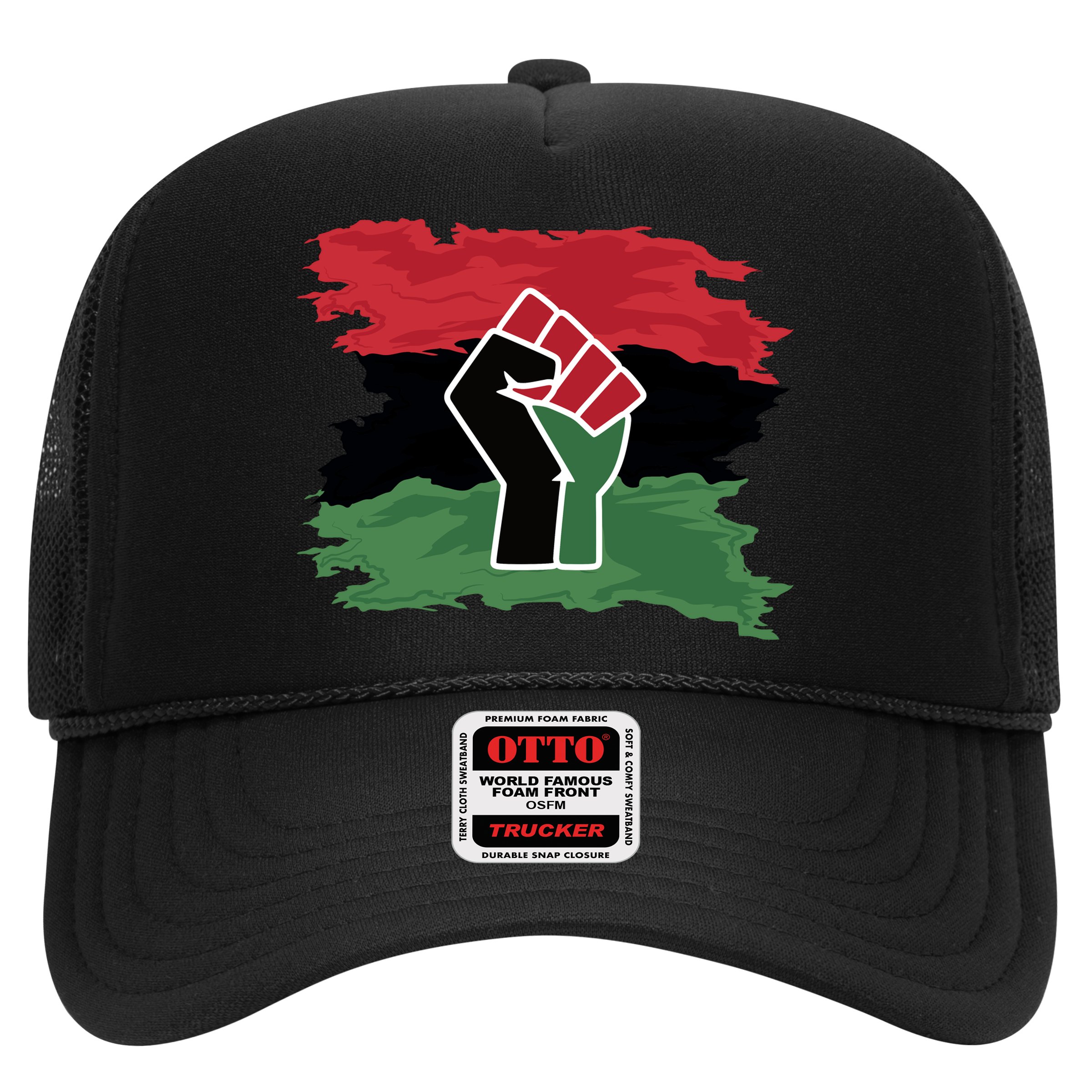 Pan African Flag Black Fist U.N.I.A. Flag Hat