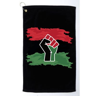 Pan African Flag Black Fist U.N.I.A. Flag Golf Towel
