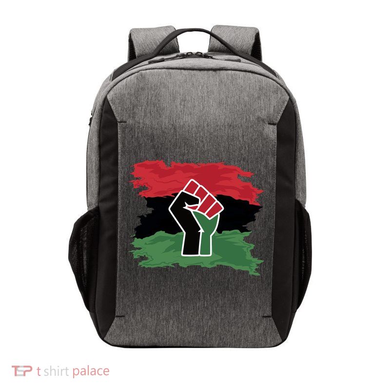 Pan African Flag Black Fist U.N.I.A. Flag Vector Backpack