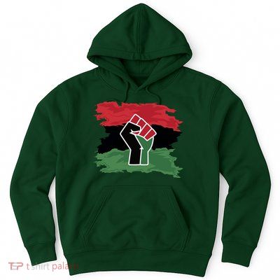 Pan African Flag Black Fist U.N.I.A. Flag Hoodie