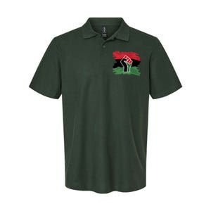 Pan African Flag Black Fist U.N.I.A. Flag Softstyle Adult Sport Polo